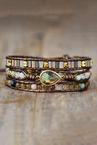 Handmade Triple Layer Beaded Bracelet