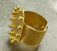 Circle ring. simplicity and elegance.platted in 24k