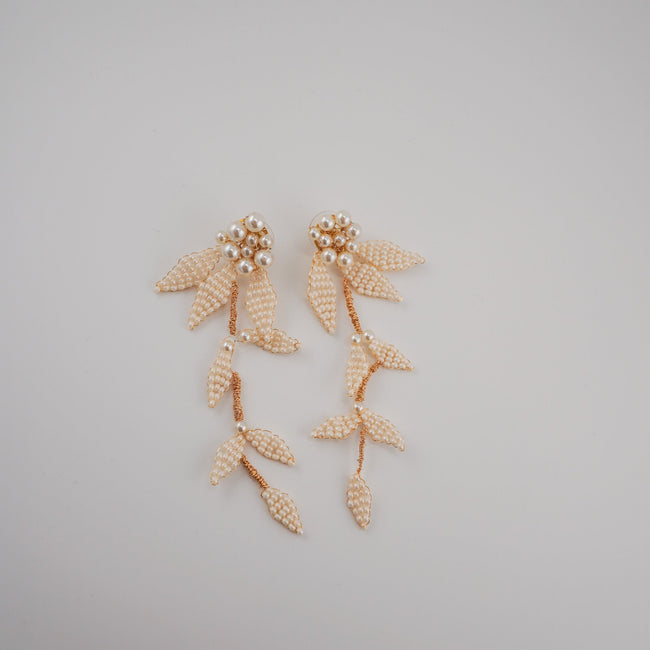Ever After Petals & Pearls dangle earrings