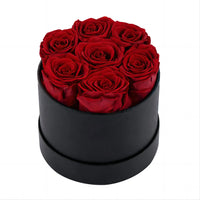 Natural Real Peserved Roses in Round Box Hanmade Forever Fowers