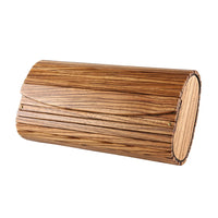 Natural Stripes Zebrawood Hand Made Clutch Bag