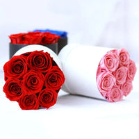 Preserved Rose Flower Round Gift Box handmade and natural