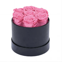 Natural Real Peserved Roses in Round Box Hanmade Forever Fowers
