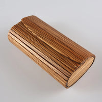 Natural Stripes Zebrawood Hand Made Clutch Bag
