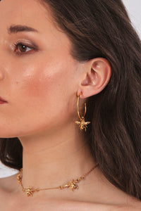 WASP CHOKER chain inspired by wasps. Plated with 24k gold